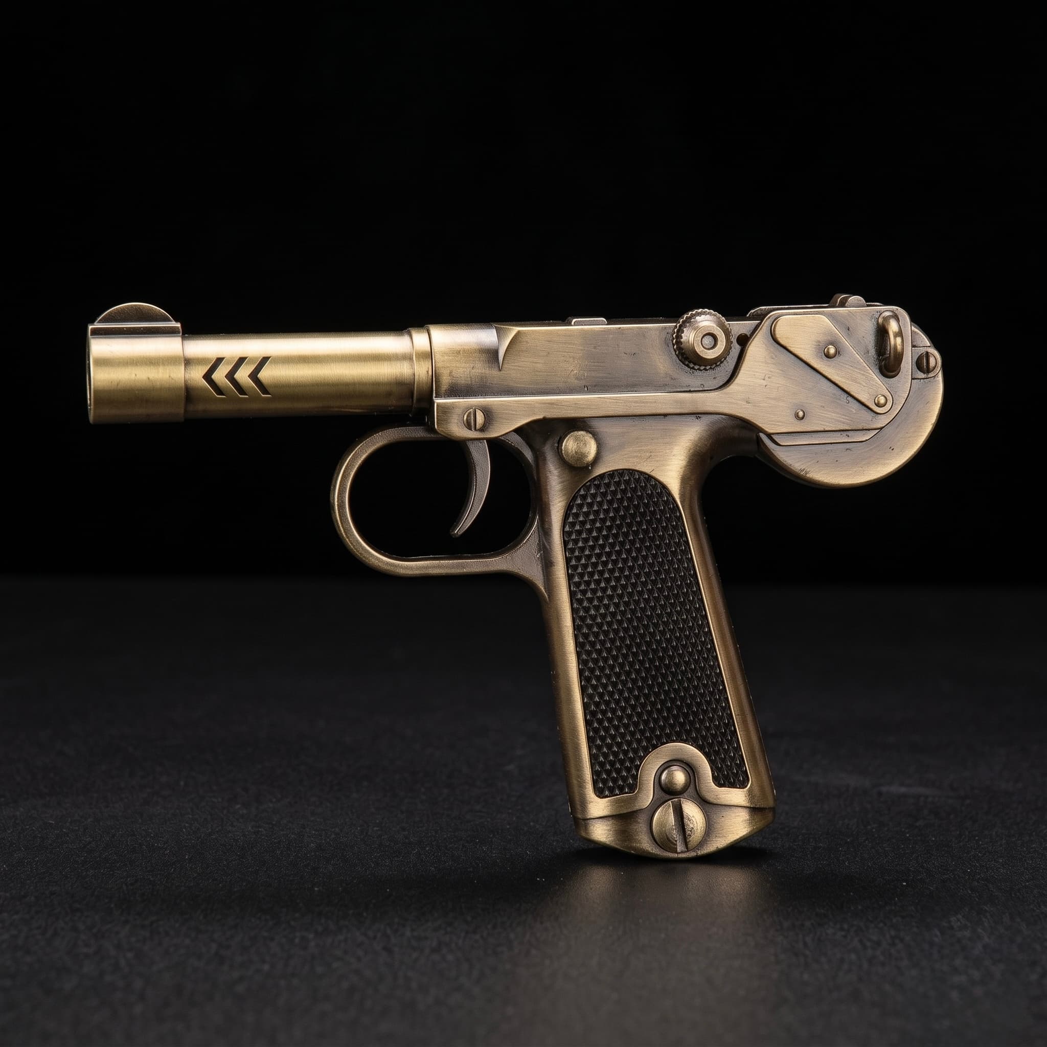 Pipe gun lighter three colors silver, golden, copper